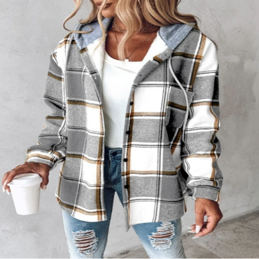Dettaglio con cappuccio — giacca donna