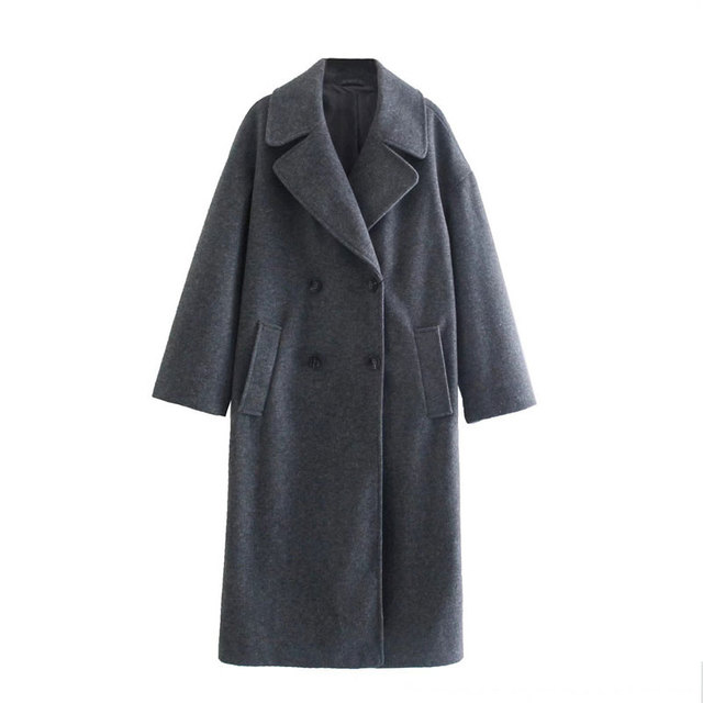 Sofia Cappotto Donna Long in Lana – Cappotto Elegante a Double Boutonnage & Col Classique