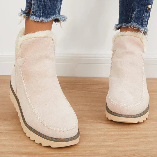 Paisley Bottines Donna – Chaudes Bottines a Enfiler con Doublure Fausse Fourrure & Semelle Durable