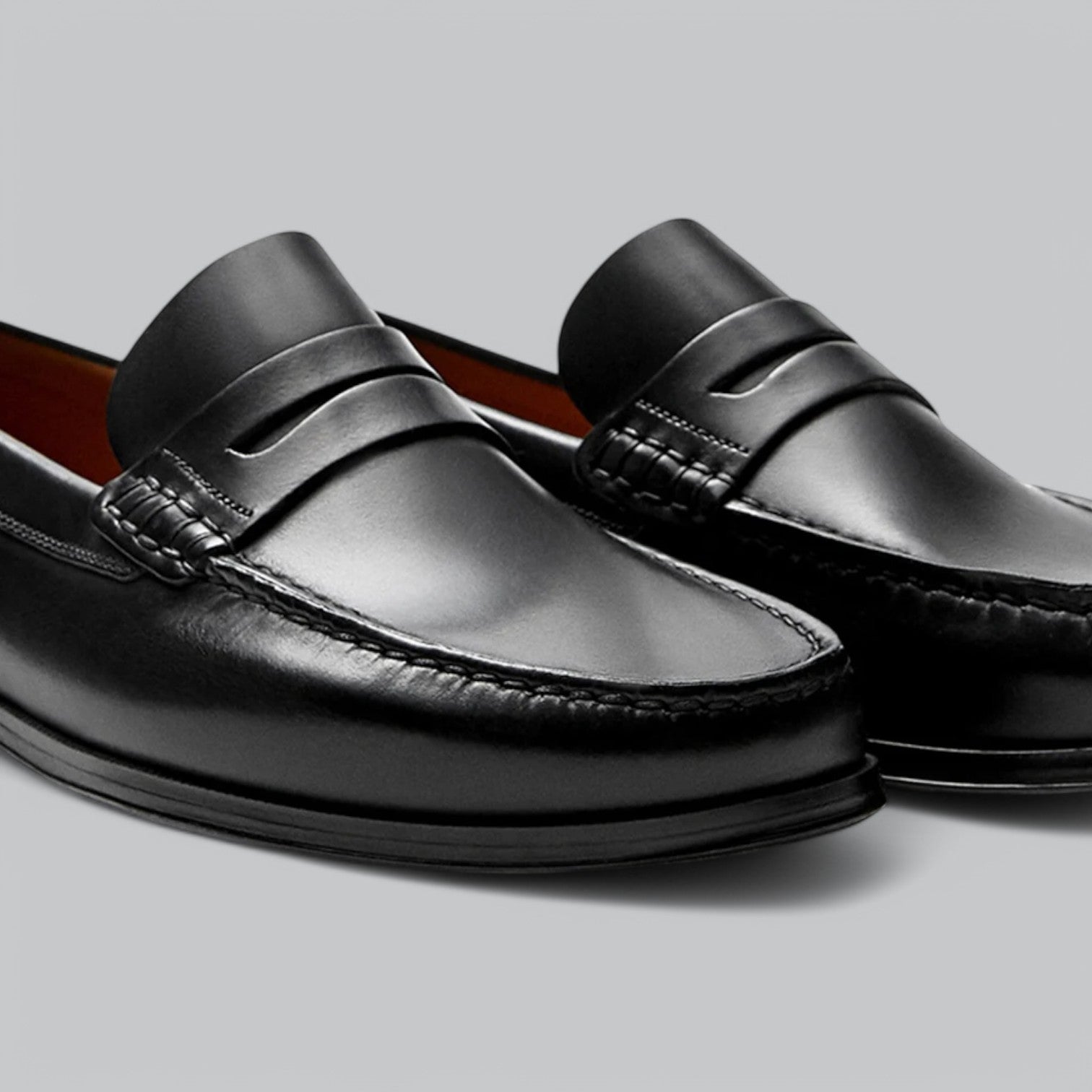 Joel Mocassins Uomo in Cuir – Scarpe Habillées Sans Lacets con Semelle in Caoutchouc per Tenues Décontractées & Formelles