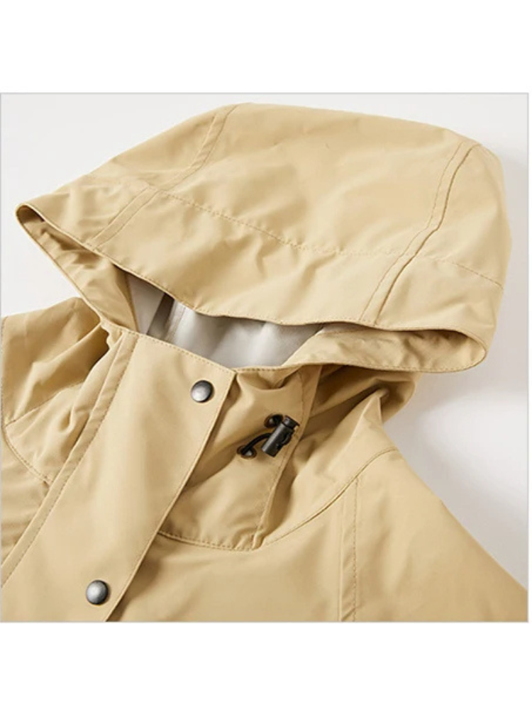 Malia Giacca Donna Imperméable – Leggera Linea-Vent con Capuche Regolabile & Tasche Pratiques