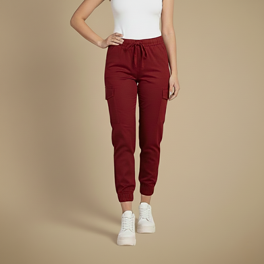 Kate Pantalone Cargo Jogging Donna – Jogger Streetwear a Vita Elastica e Tasche