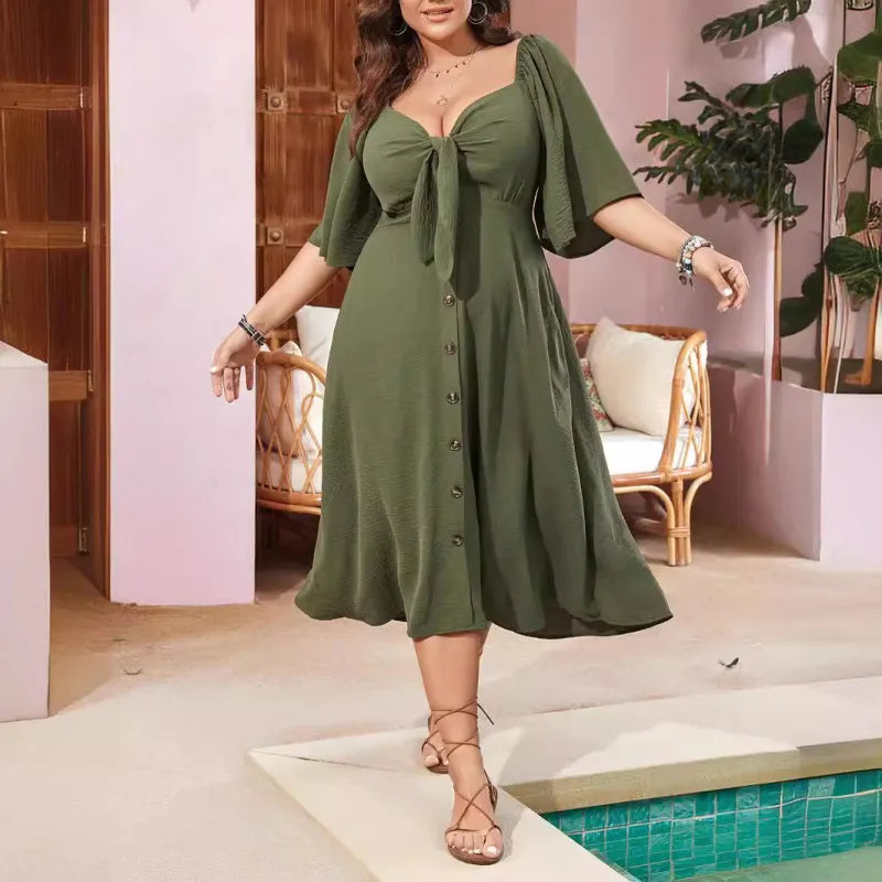 Robe d’Estate Donna Louise – Abito Style Vintage con Vestibilità Ampia & Tissus Légers