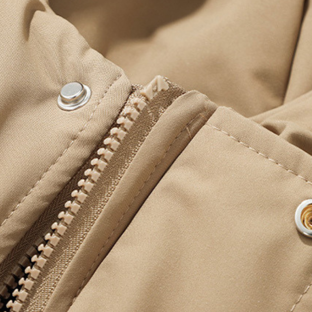 Zander Giacca Puffer Uomo a Capuche – Doudoune Leggera Déperlante in Polyester