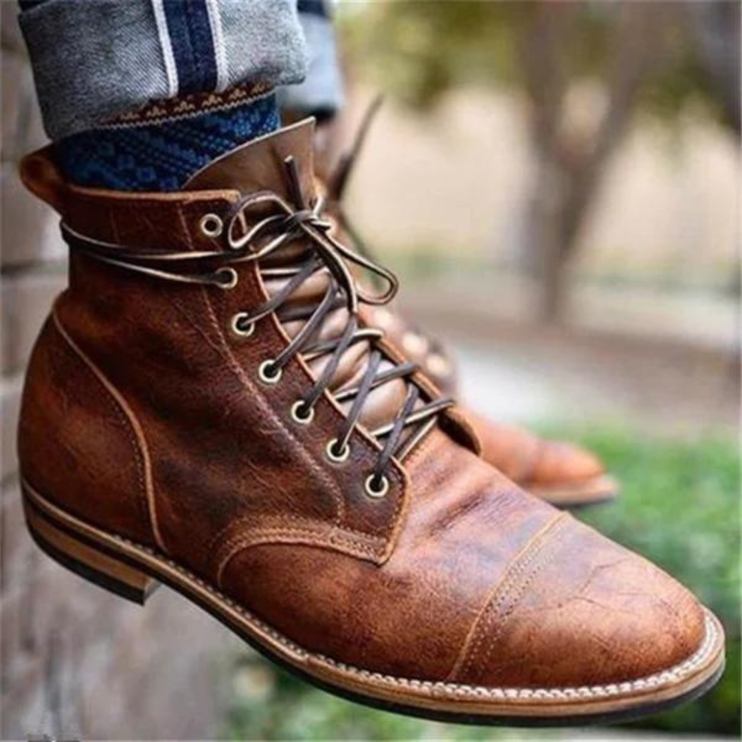 Leonard Stivali Uomo – Stivali Vintage Premium in Cuir con Style Robuste & Durable