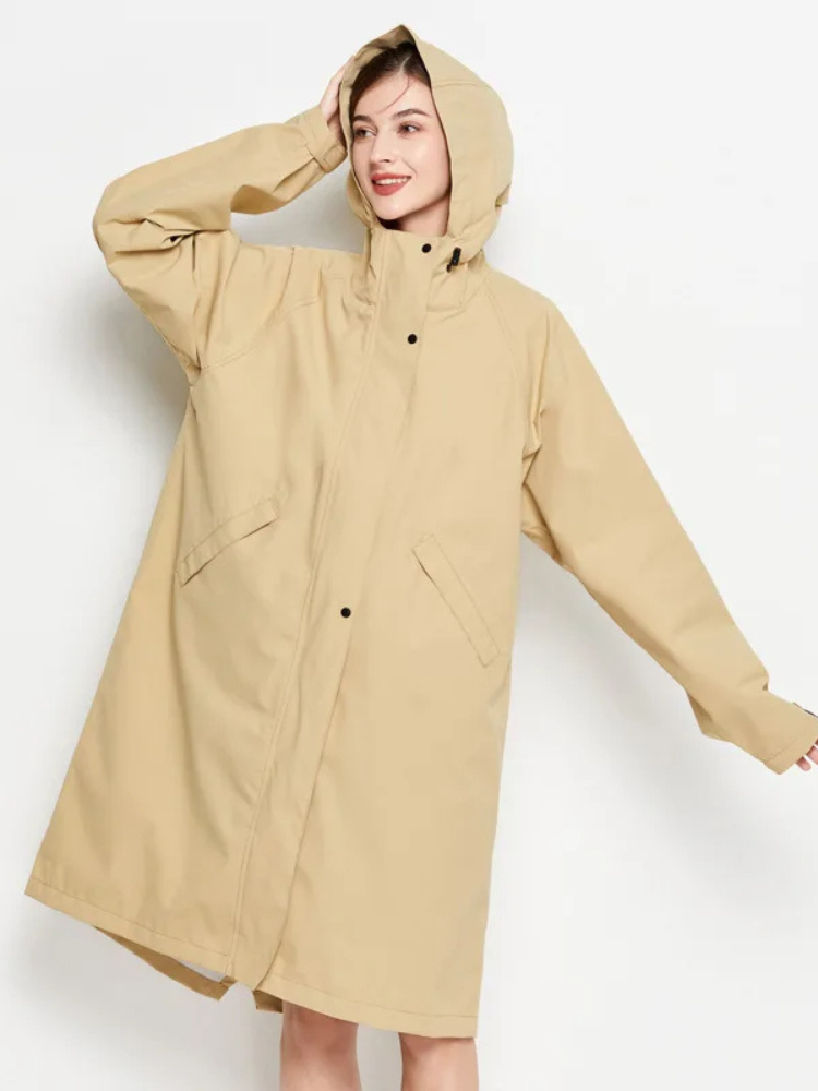Malia Giacca Donna Imperméable – Leggera Linea-Vent con Capuche Regolabile & Tasche Pratiques