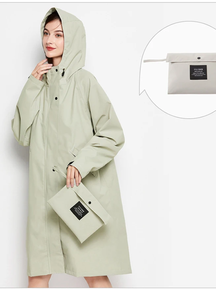 Malia Giacca Donna Imperméable – Leggera Linea-Vent con Capuche Regolabile & Tasche Pratiques