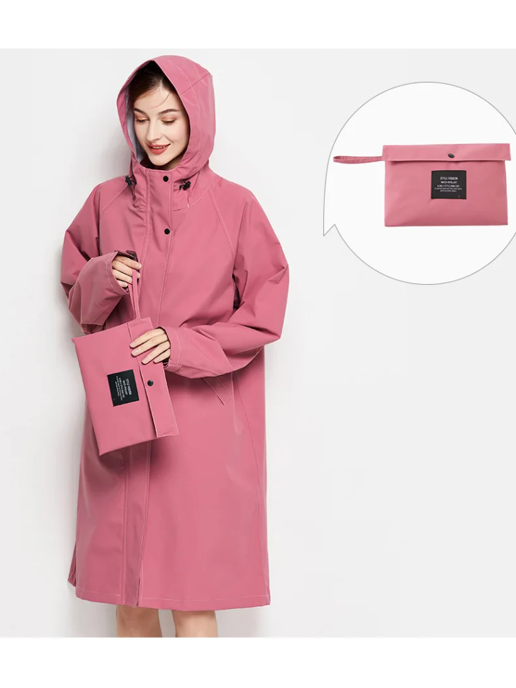 Malia Giacca Donna Imperméable – Leggera Linea-Vent con Capuche Regolabile & Tasche Pratiques