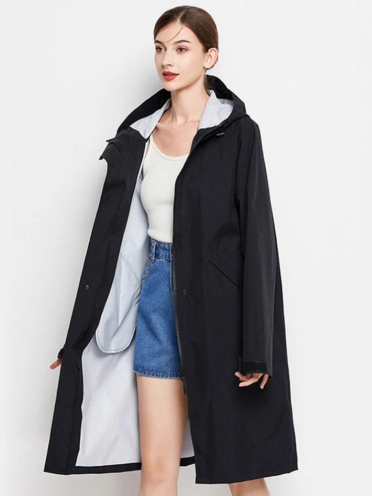 Malia Giacca Donna Imperméable – Leggera Linea-Vent con Capuche Regolabile & Tasche Pratiques