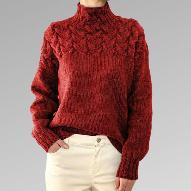 Reagan Dolcevita Donna – Maglione d’Inverno Elegante in Cotone Mélangé Morbido e Confortevole