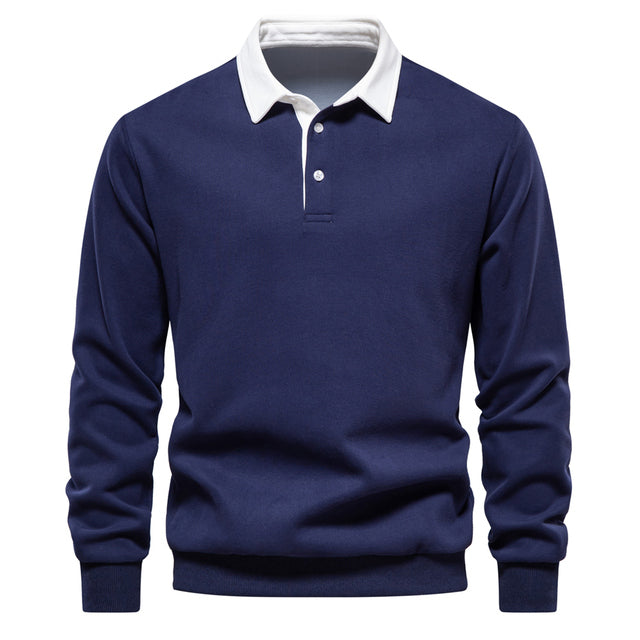 Hugo Maglione Polo Uomo – Sweat a Maniche Lunghe Respirant con Col Classique & Style Intemporel