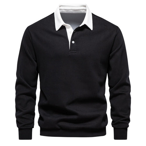 Hugo Maglione Polo Uomo – Sweat a Maniche Lunghe Respirant con Col Classique & Style Intemporel