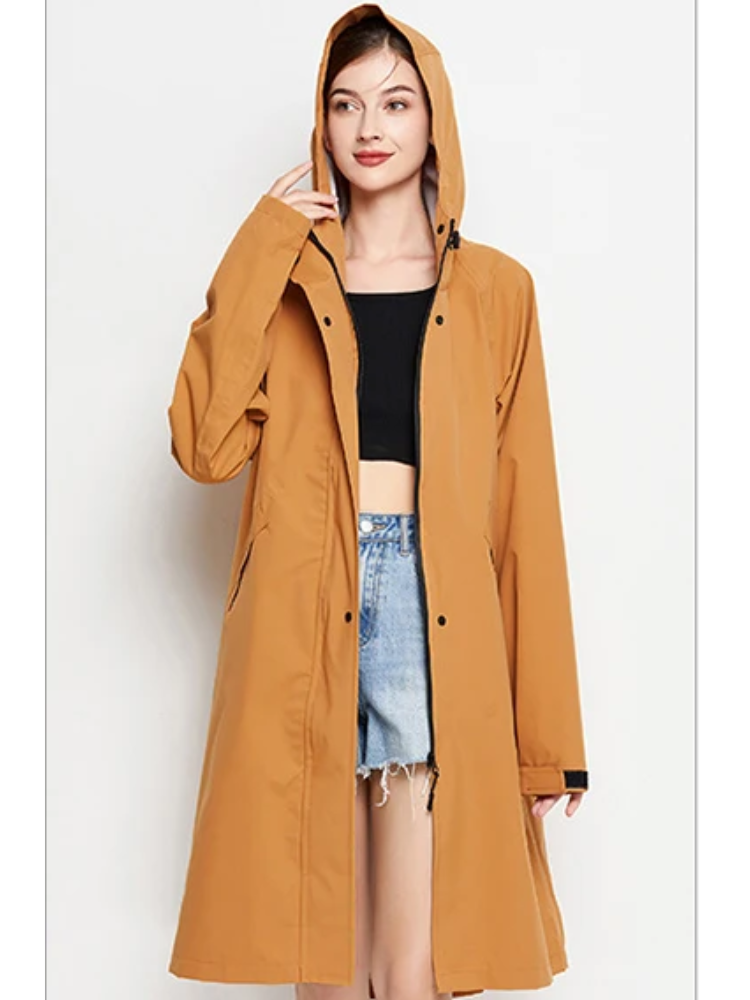 Malia Giacca Donna Imperméable – Leggera Linea-Vent con Capuche Regolabile & Tasche Pratiques