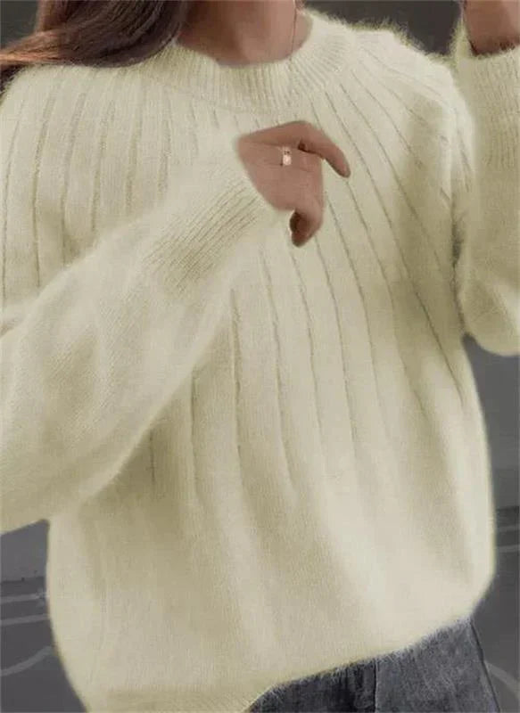 Phoebe Maglione in Cachemire per Donna – Maglione Morbido e Luxueux a Linea Classique per l’Automne e l’Inverno