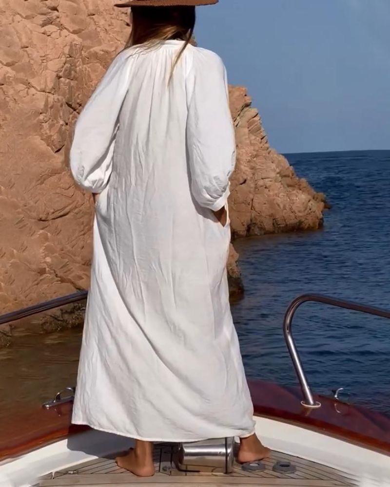 Miranda Abito Casual Donna – Tissu Cotone Morbido & Vestibilità Ampia per un Comfort Elegante