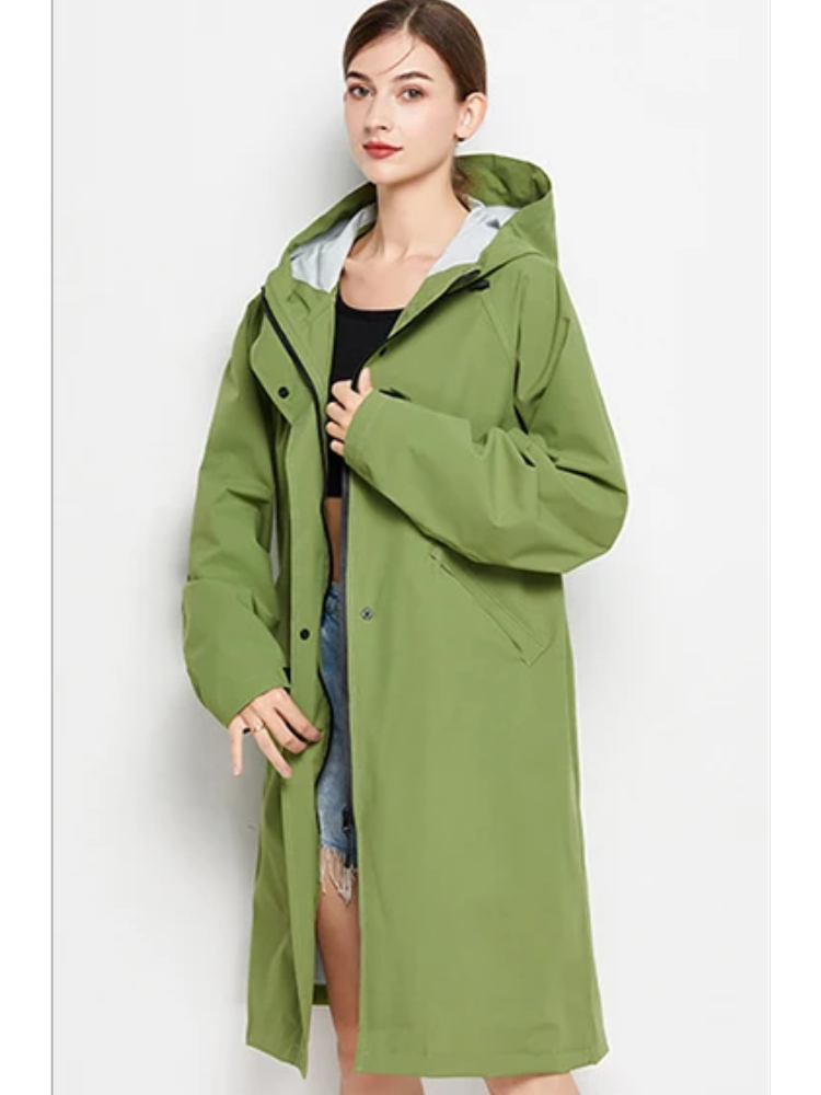 Malia Giacca Donna Imperméable – Leggera Linea-Vent con Capuche Regolabile & Tasche Pratiques