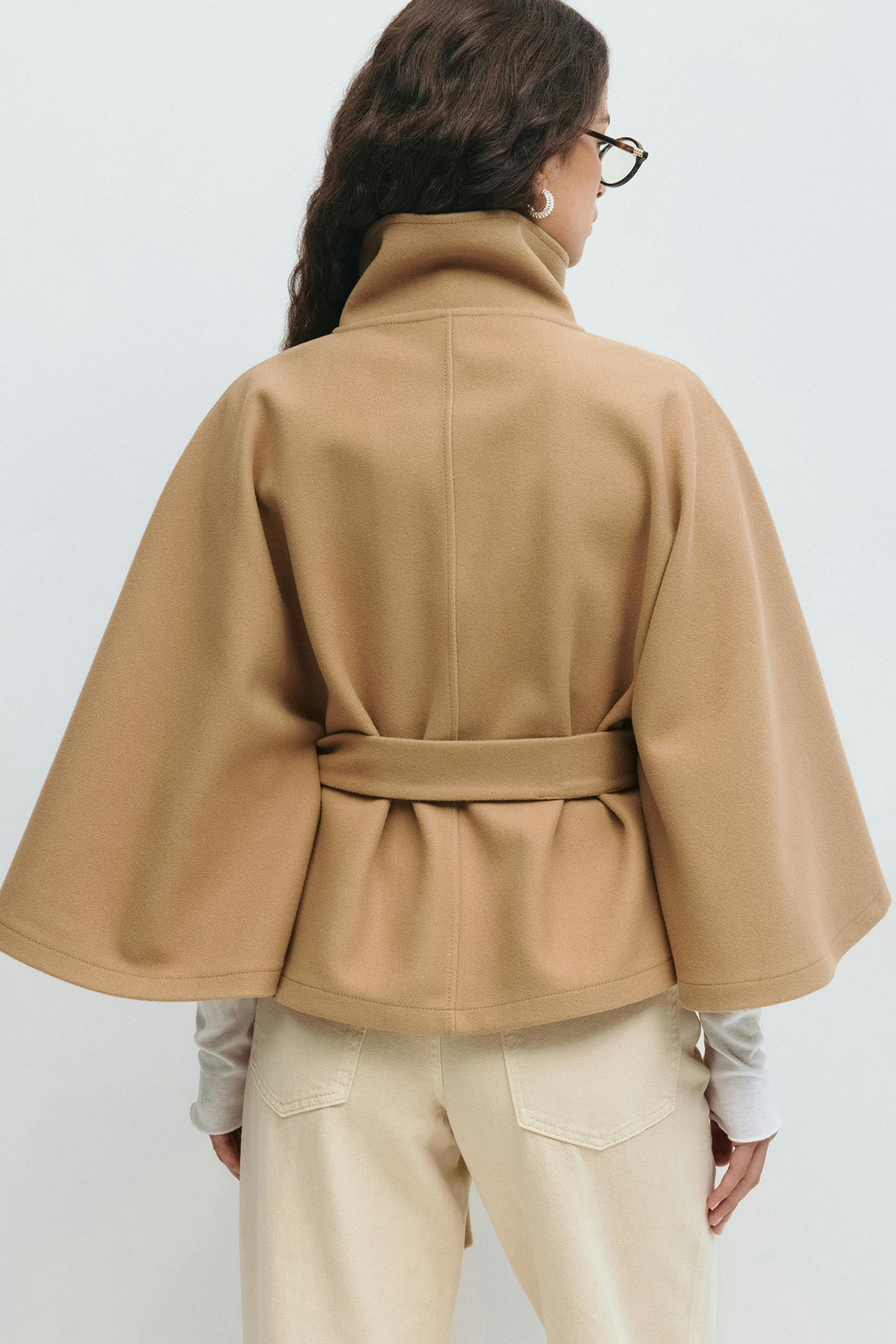 Ivanna Cappotto Lana Donna – Col Top Elegante con Ceinture Amovible & Linea Casual
