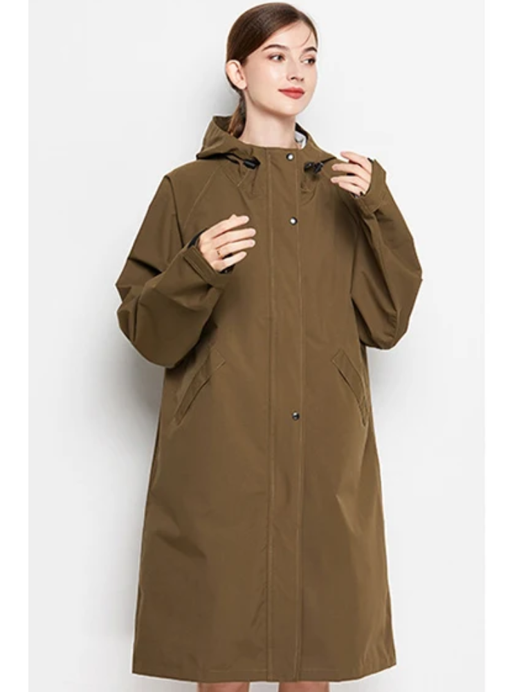 Malia Giacca Donna Imperméable – Leggera Linea-Vent con Capuche Regolabile & Tasche Pratiques
