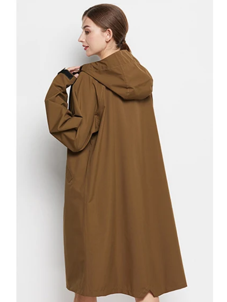 Malia Giacca Donna Imperméable – Leggera Linea-Vent con Capuche Regolabile & Tasche Pratiques