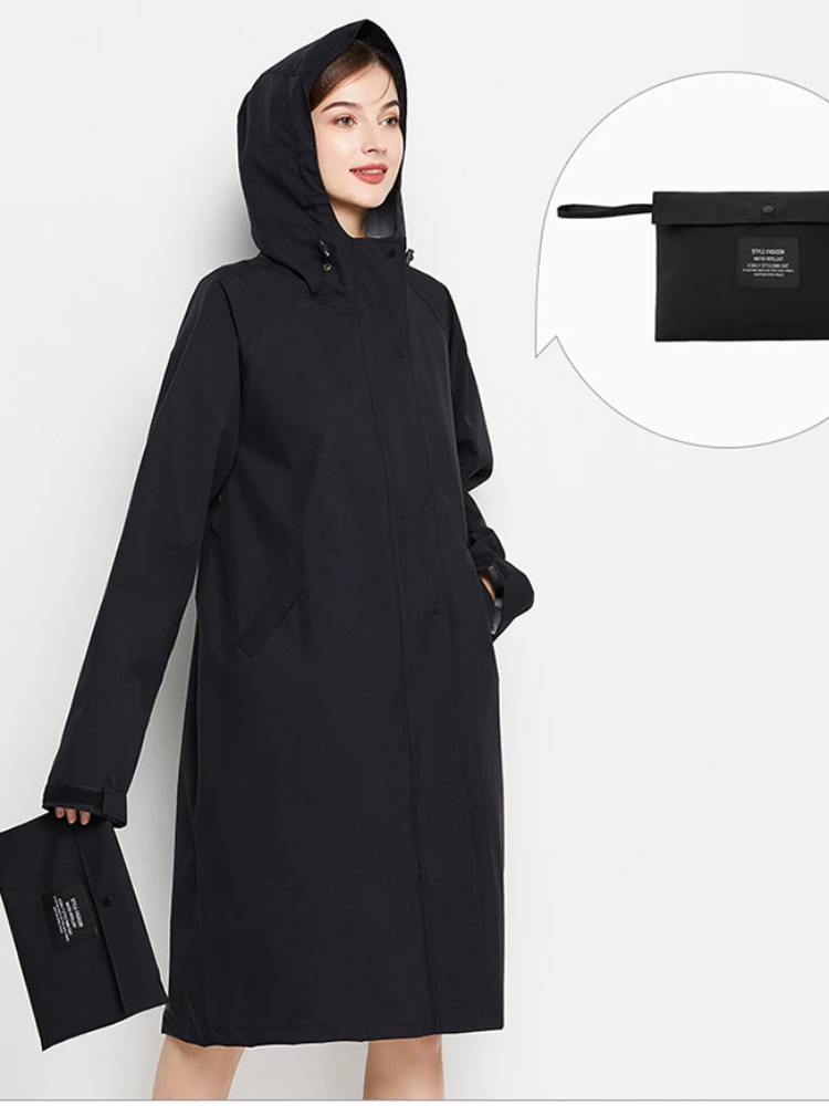 Malia Giacca Donna Imperméable – Leggera Linea-Vent con Capuche Regolabile & Tasche Pratiques