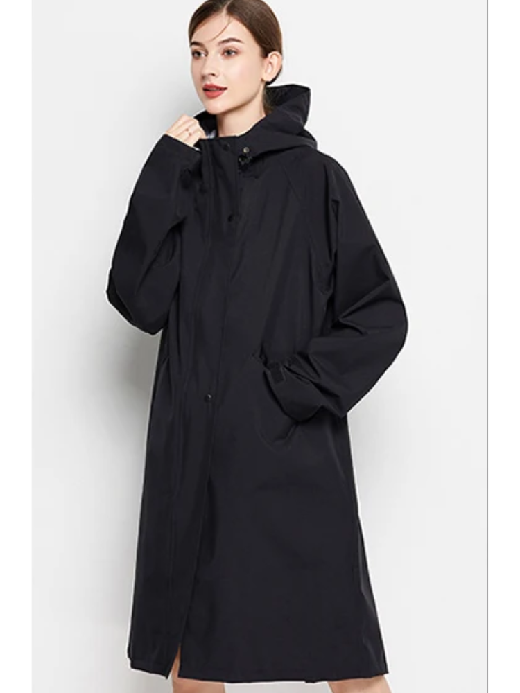Malia Giacca Donna Imperméable – Leggera Linea-Vent con Capuche Regolabile & Tasche Pratiques