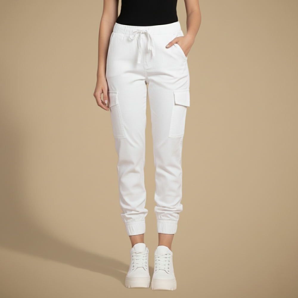 Kate Pantalone Cargo Jogging Donna – Jogger Streetwear a Vita Elastica e Tasche