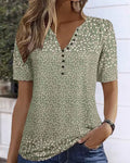 Top d’Estate Donna Naomi – T-Shirt a Stampa a Fiori con Maniche Corte & Linea Stretch Confortevole
