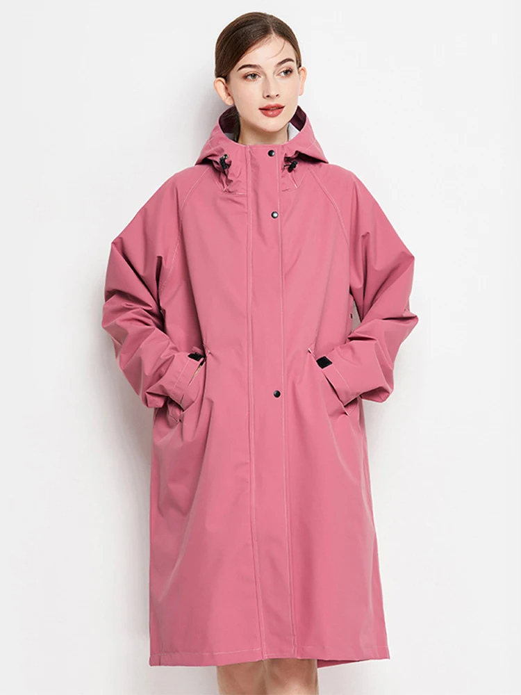 Malia Giacca Donna Imperméable – Leggera Linea-Vent con Capuche Regolabile & Tasche Pratiques