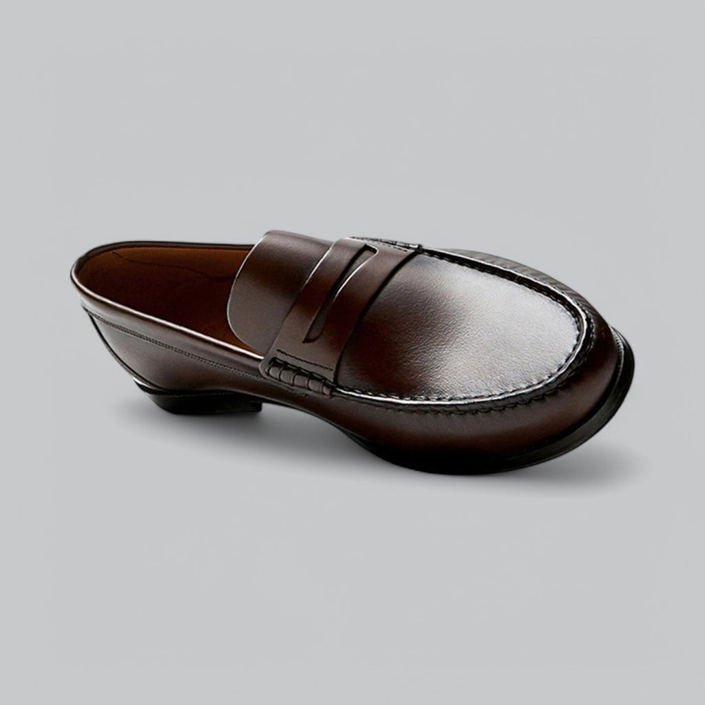 Joel Mocassins Uomo in Cuir – Scarpe Habillées Sans Lacets con Semelle in Caoutchouc per Tenues Décontractées & Formelles