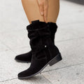 Melanie Bottines Donna in Daim – Bottines Eleganti Confortevoli con Talon Bloc Moderne