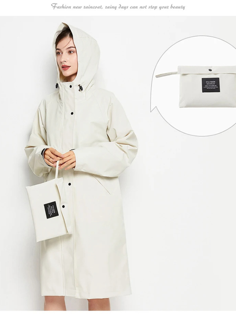 Malia Giacca Donna Imperméable – Leggera Linea-Vent con Capuche Regolabile & Tasche Pratiques