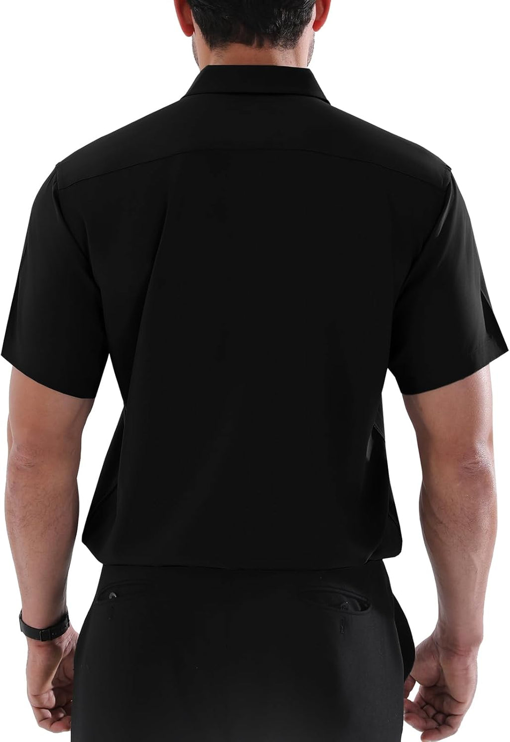 Marc Camicia Uomo Grande Taille – Camicia Stretch Maniche Corte Business Casual