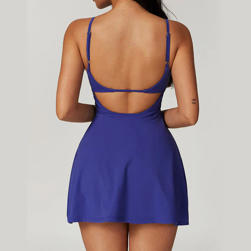 Vina Abito Sport Donna – Abito Athlétique Chic con Tissu Respirant & Linea Flatteuse