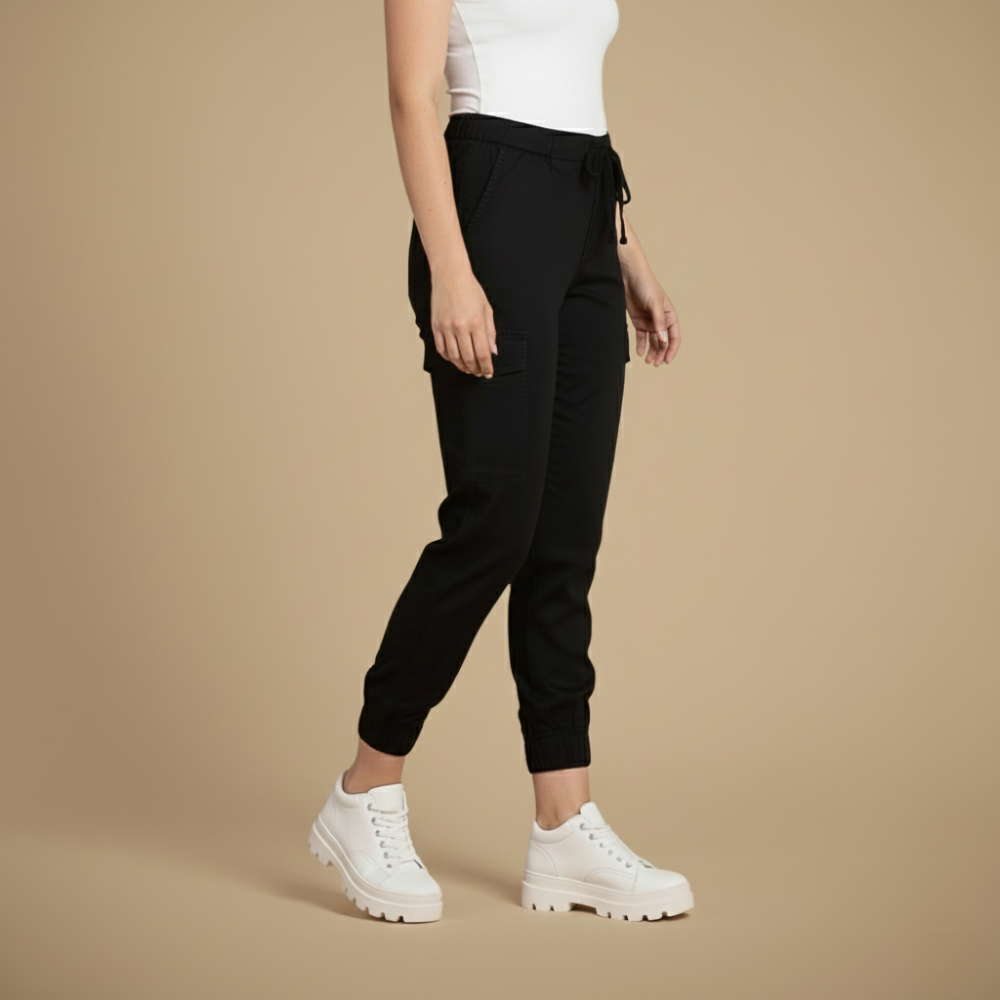 Kate Pantalone Cargo Jogging Donna – Jogger Streetwear a Vita Elastica e Tasche