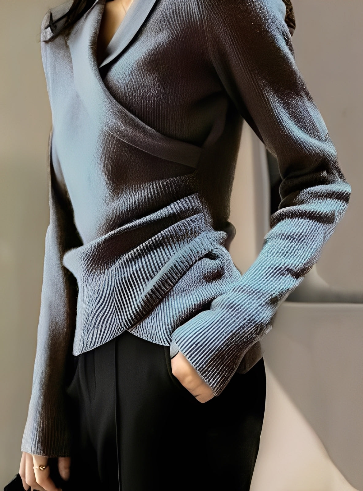 Kaelee Maglione in Lana Tricotée per Donna – Maglione Morbido e Caldo con Linea Classique per l’Automne e l’Inverno