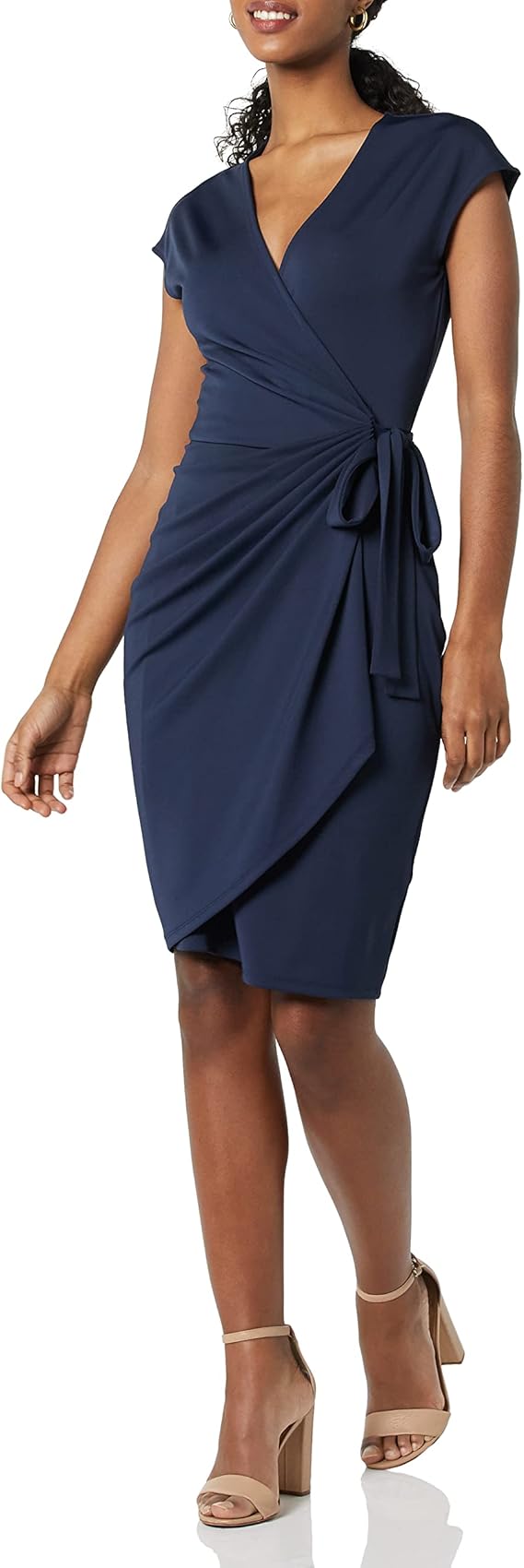 Rori Abito Portefeuille Donna – Scollo a V, Linea Ajustée & Jersey Cotone Comfort Elegante