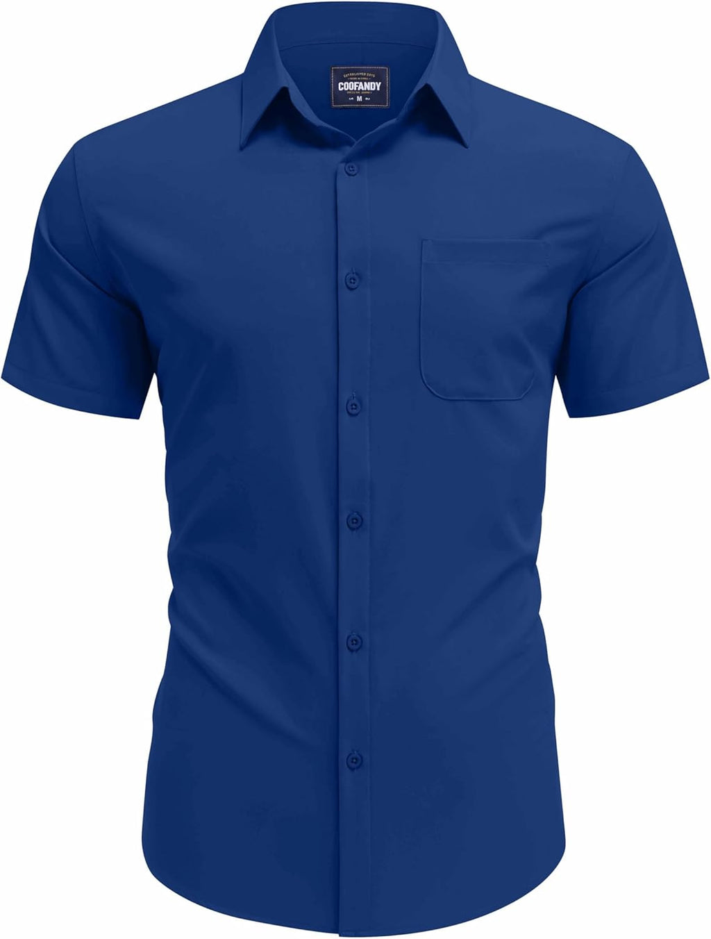 Lucio Camicia Uomo – Camicia Sans Repassage Maniche Corte & Style Casual Chic