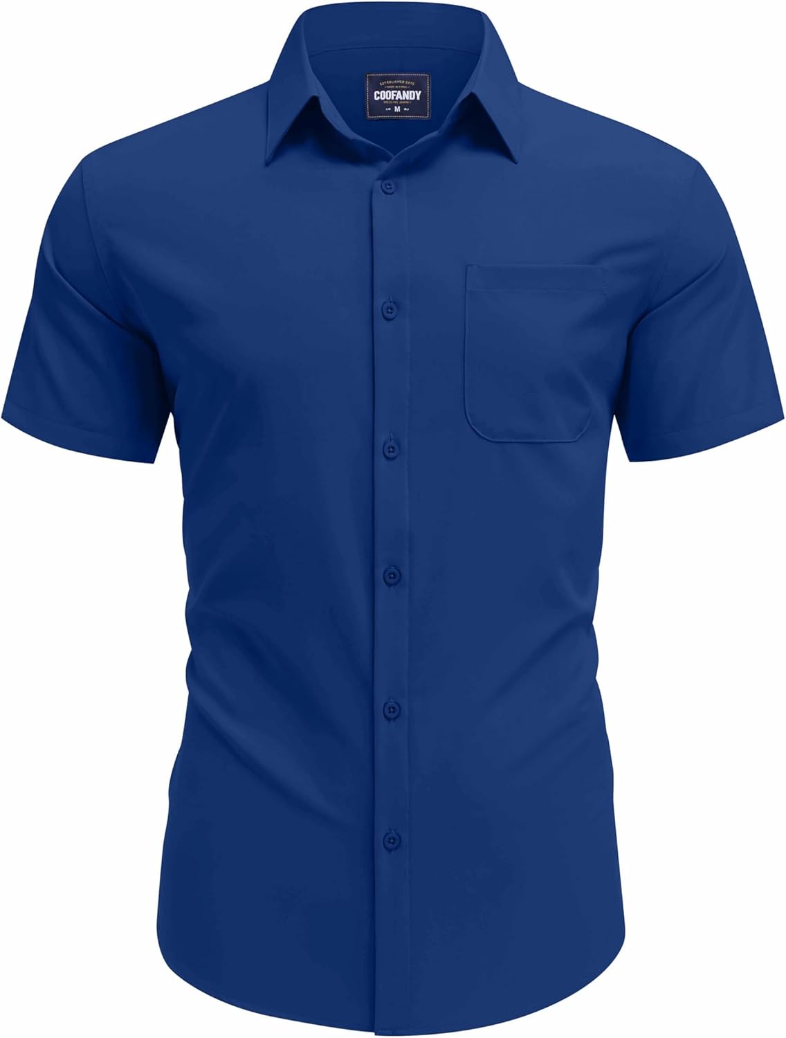 Lucio Camicia Uomo – Camicia Sans Repassage Maniche Corte & Style Casual Chic