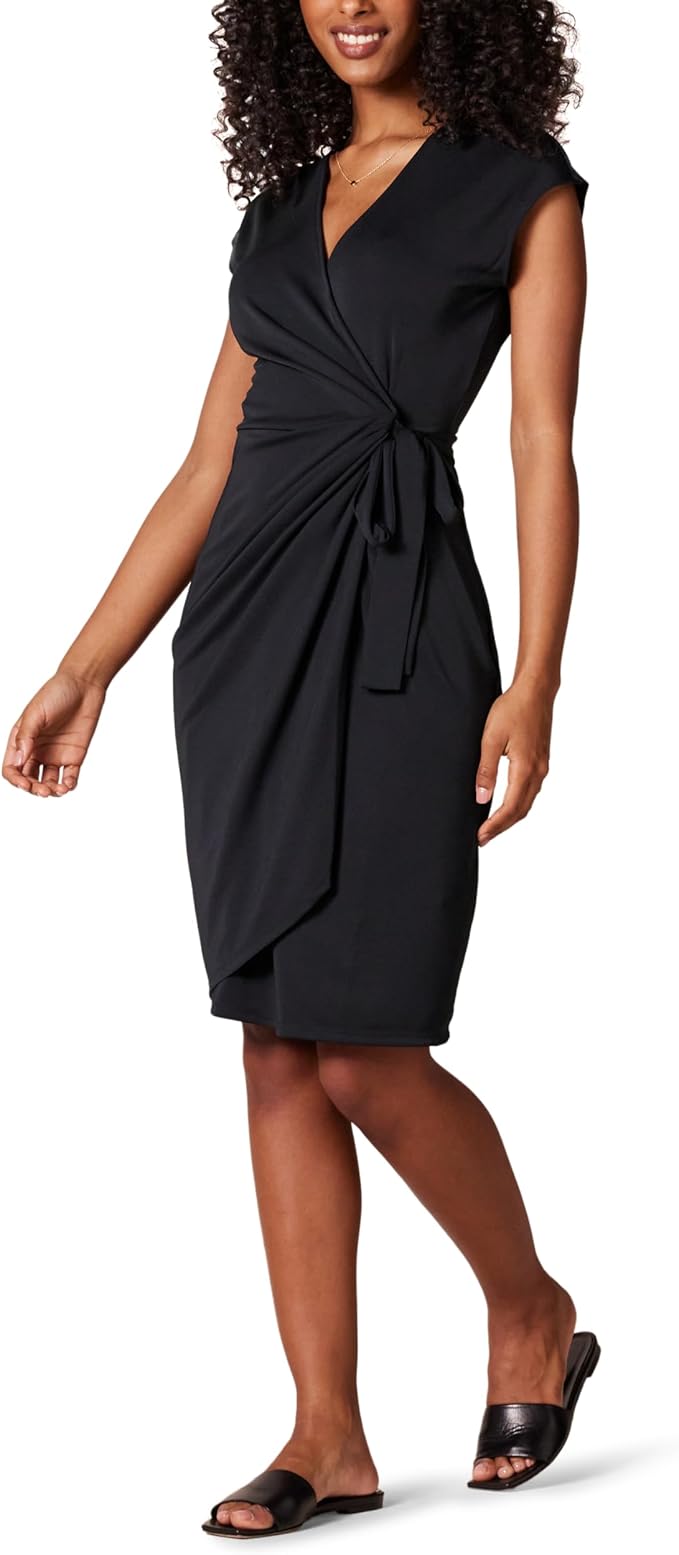 Rori Abito Portefeuille Donna – Scollo a V, Linea Ajustée & Jersey Cotone Comfort Elegante