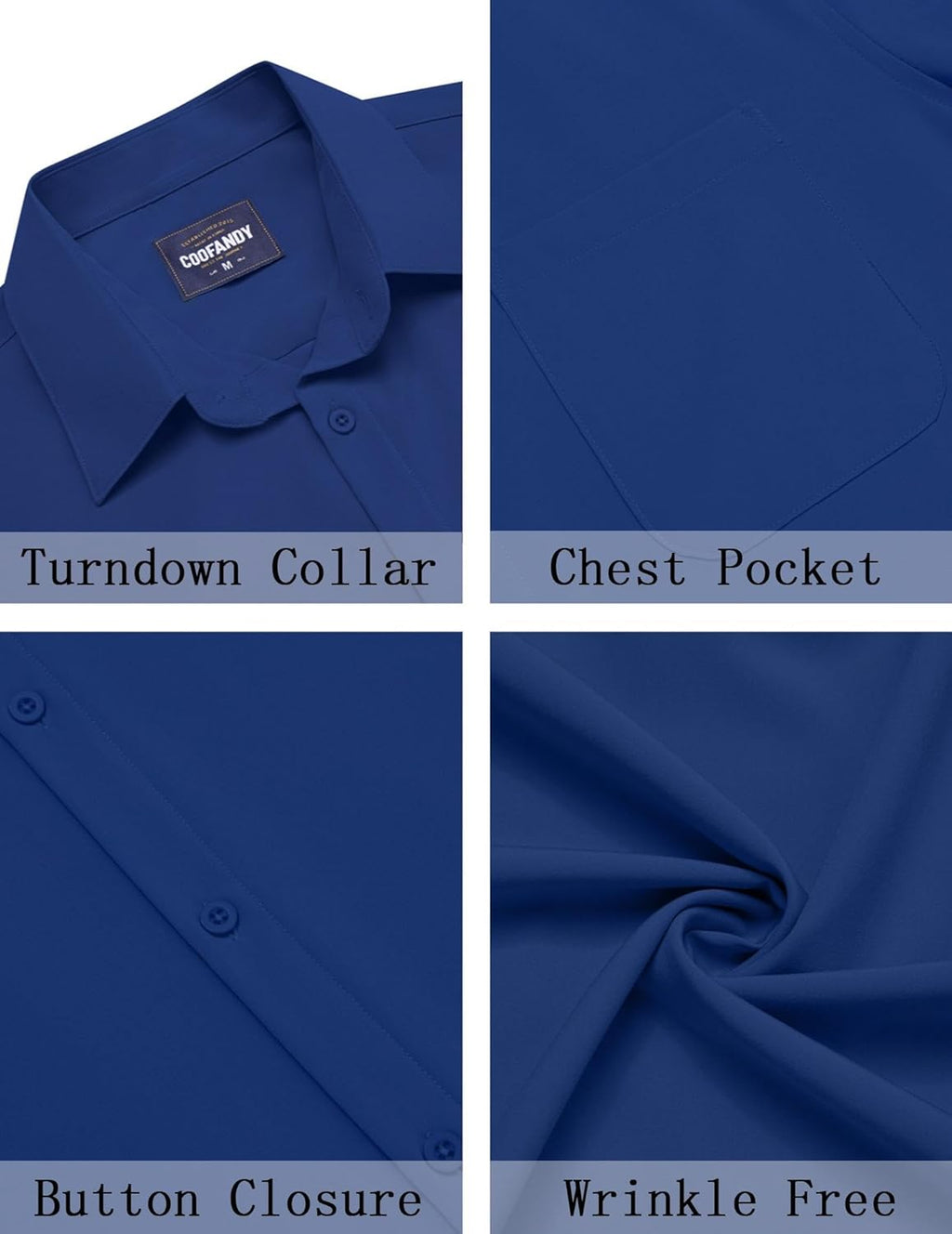 Lucio Camicia Uomo – Camicia Sans Repassage Maniche Corte & Style Casual Chic