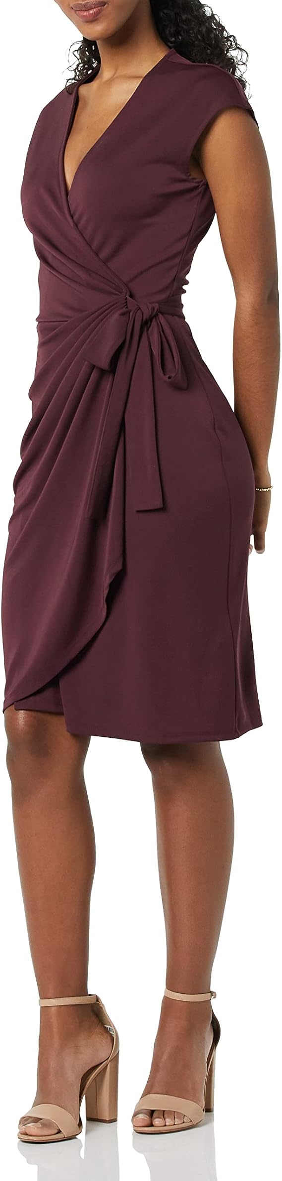 Rori Abito Portefeuille Donna – Scollo a V, Linea Ajustée & Jersey Cotone Comfort Elegante