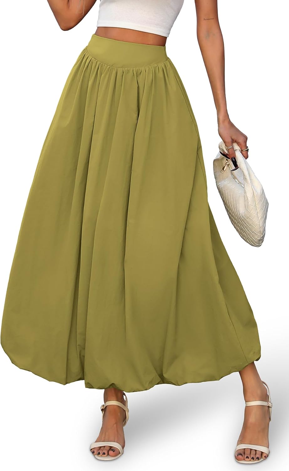 Laya Gonna Bubble Donna – Gonna Maxi Vita Elastica, Volumineuse & Chic