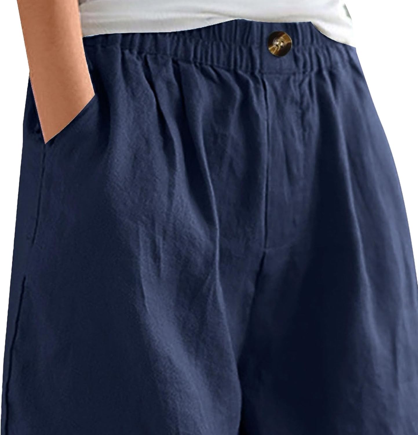 Julia Short Bermuda Donna Cotone – Linea Large, Vita Alta Elastica Estate Casual