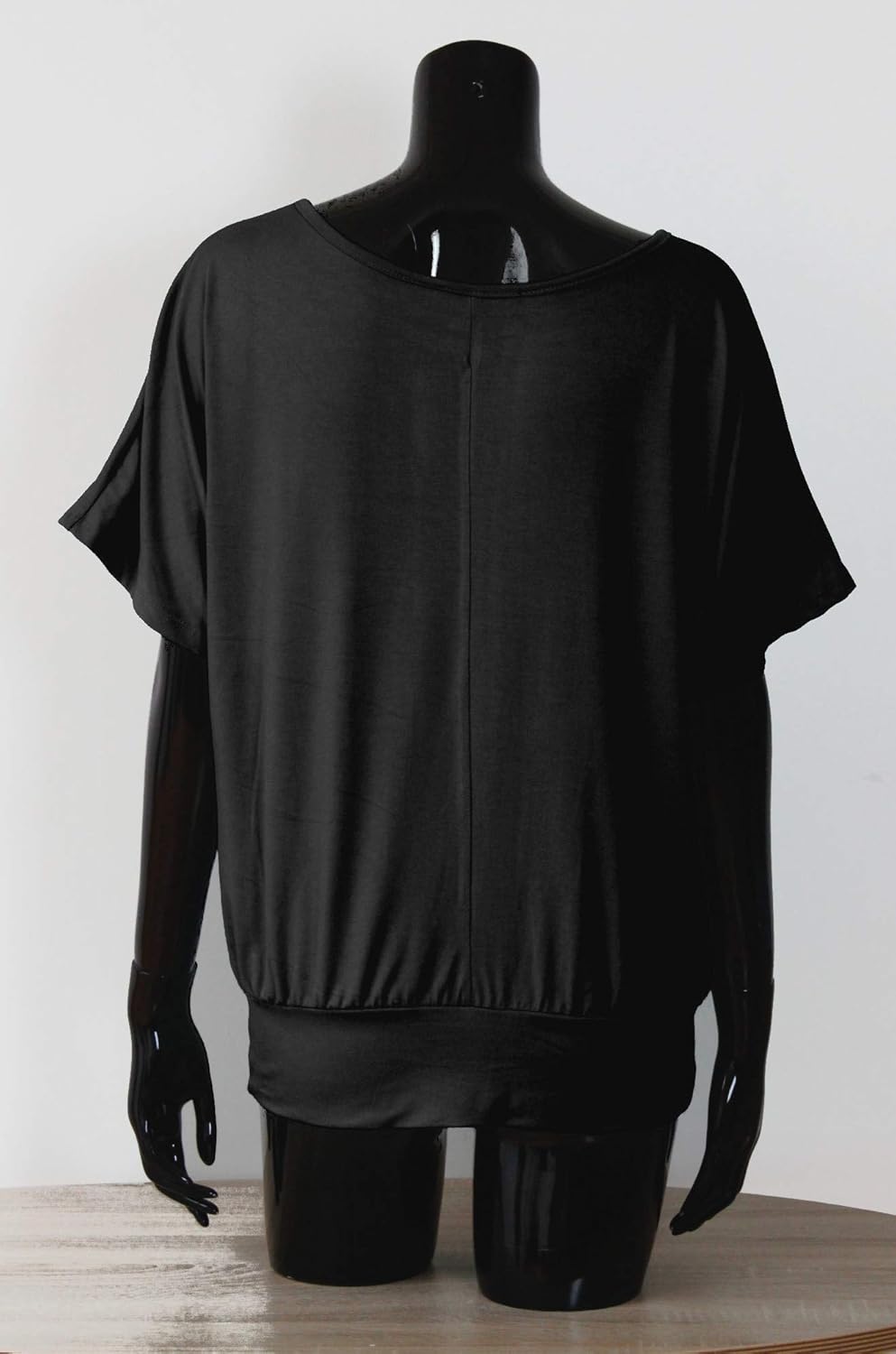 Tyronia T-Shirt Donna Oversize – Manches Chauve-Souris, Viscose Stretch Made in Italy