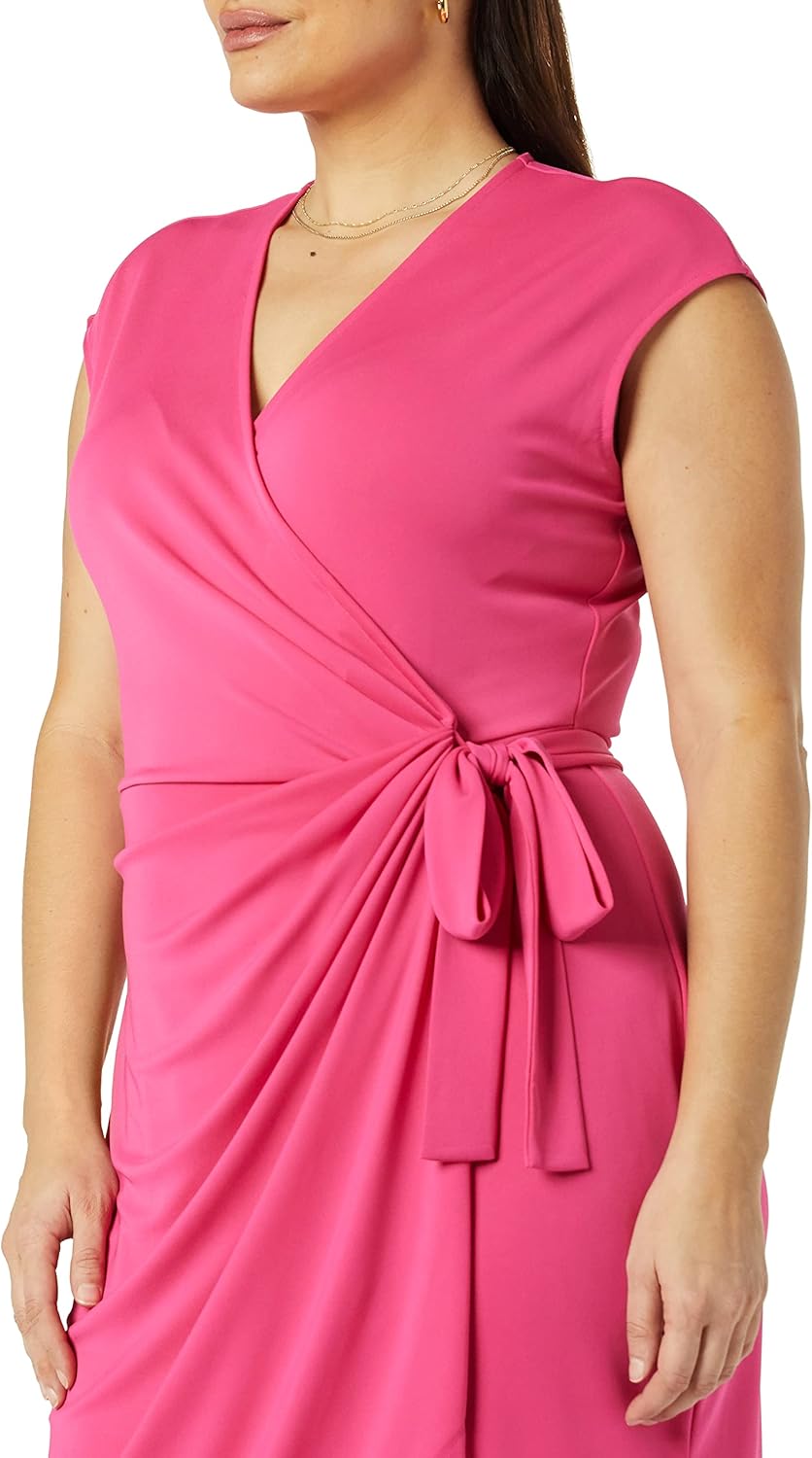 Rori Abito Portefeuille Donna – Scollo a V, Linea Ajustée & Jersey Cotone Comfort Elegante