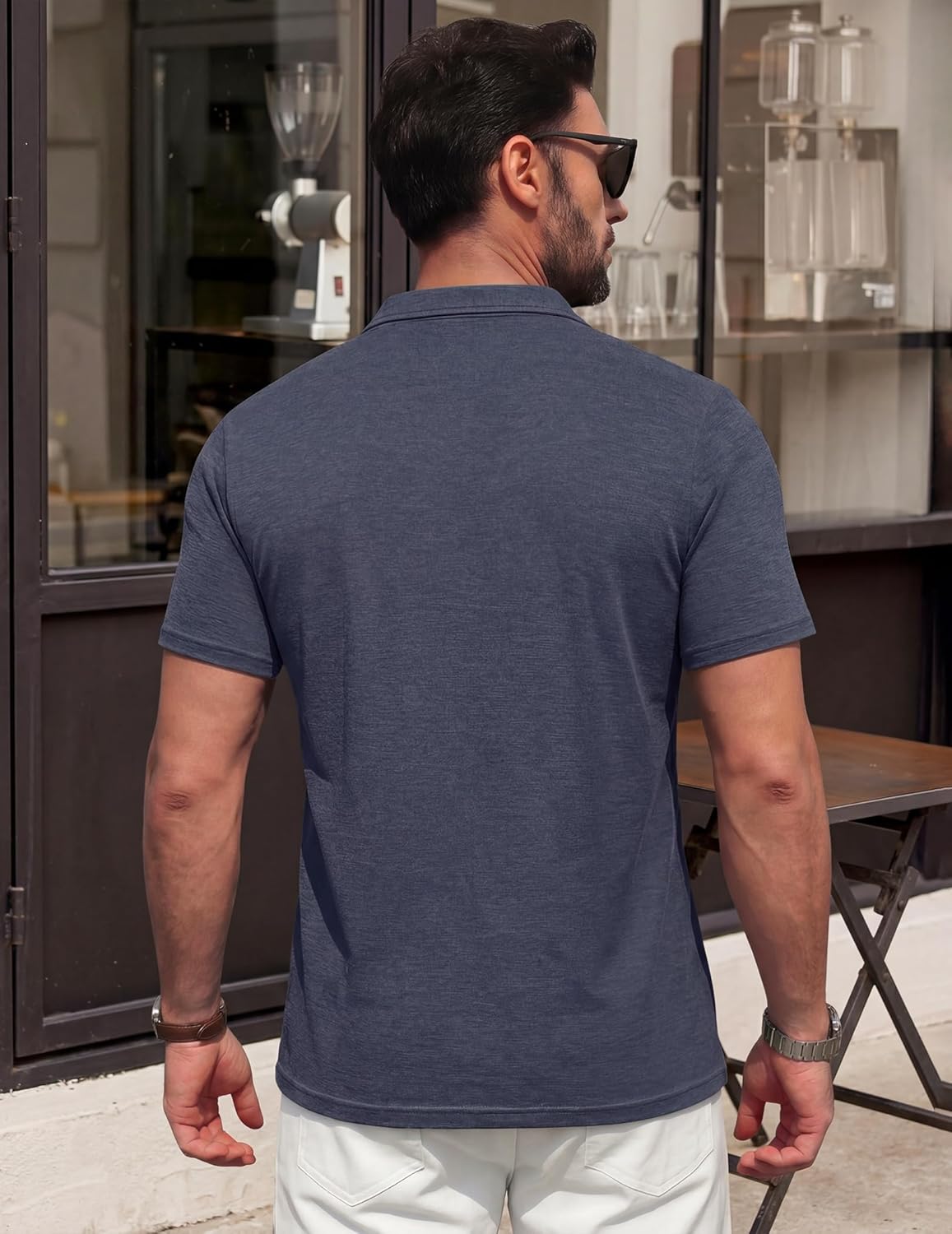 Renato Polo Uomo – Polo Cotone Leggero, Col Contrasté & Poche Casual Chic