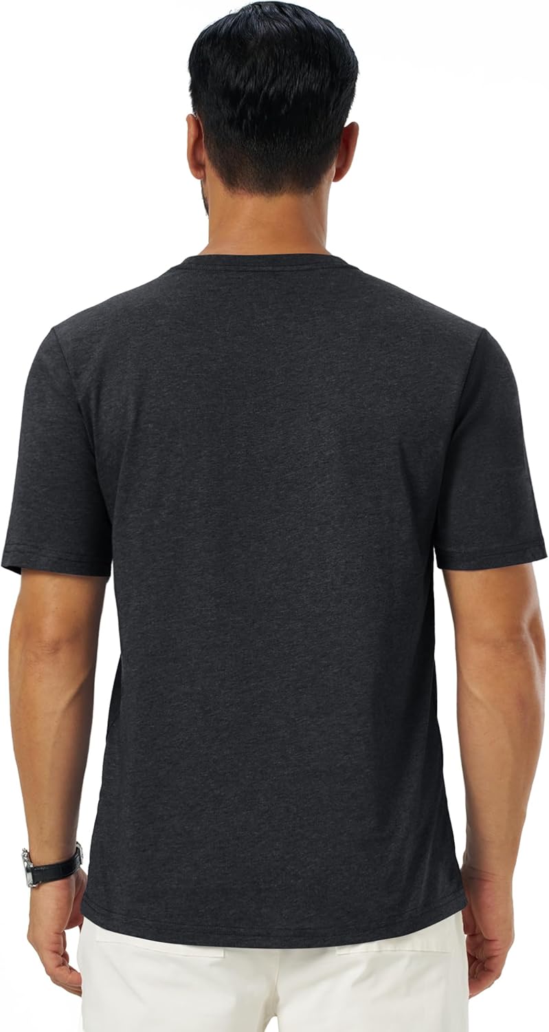 Léon T-Shirt Uomo – Tee-Shirt Cotone Morbido, Respirant & Style Casual Basique