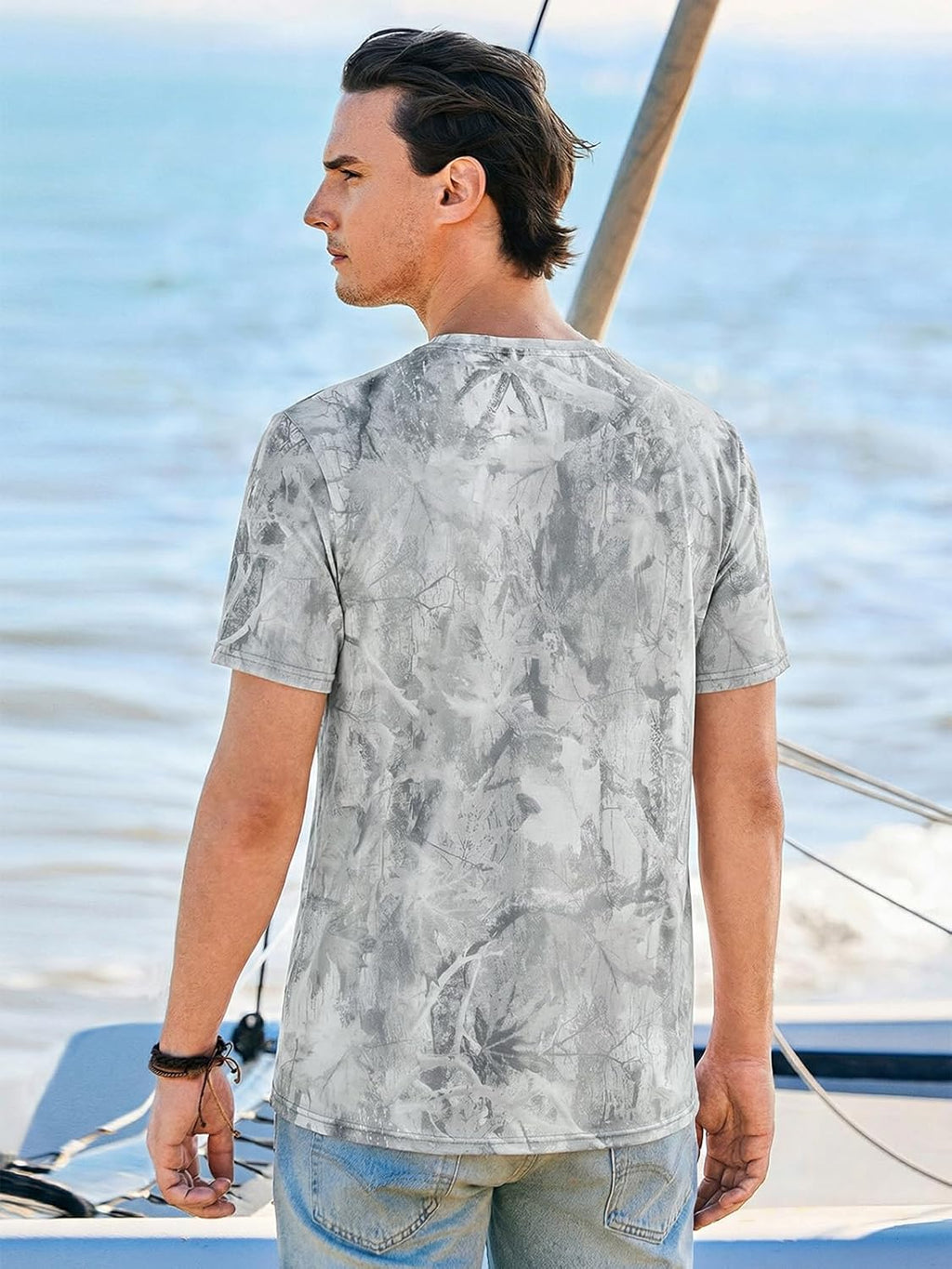 Ryan T-Shirt Uomo – Tee-Shirt Tie Dye Stretch, Style Vintage Streetwear Estate