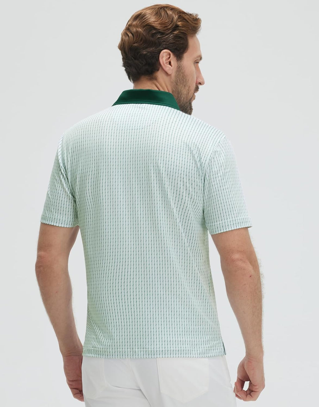 Victor Polo Uomo – Polo Golf Stampa, Respirant UPF30+ & Séchage Rapide