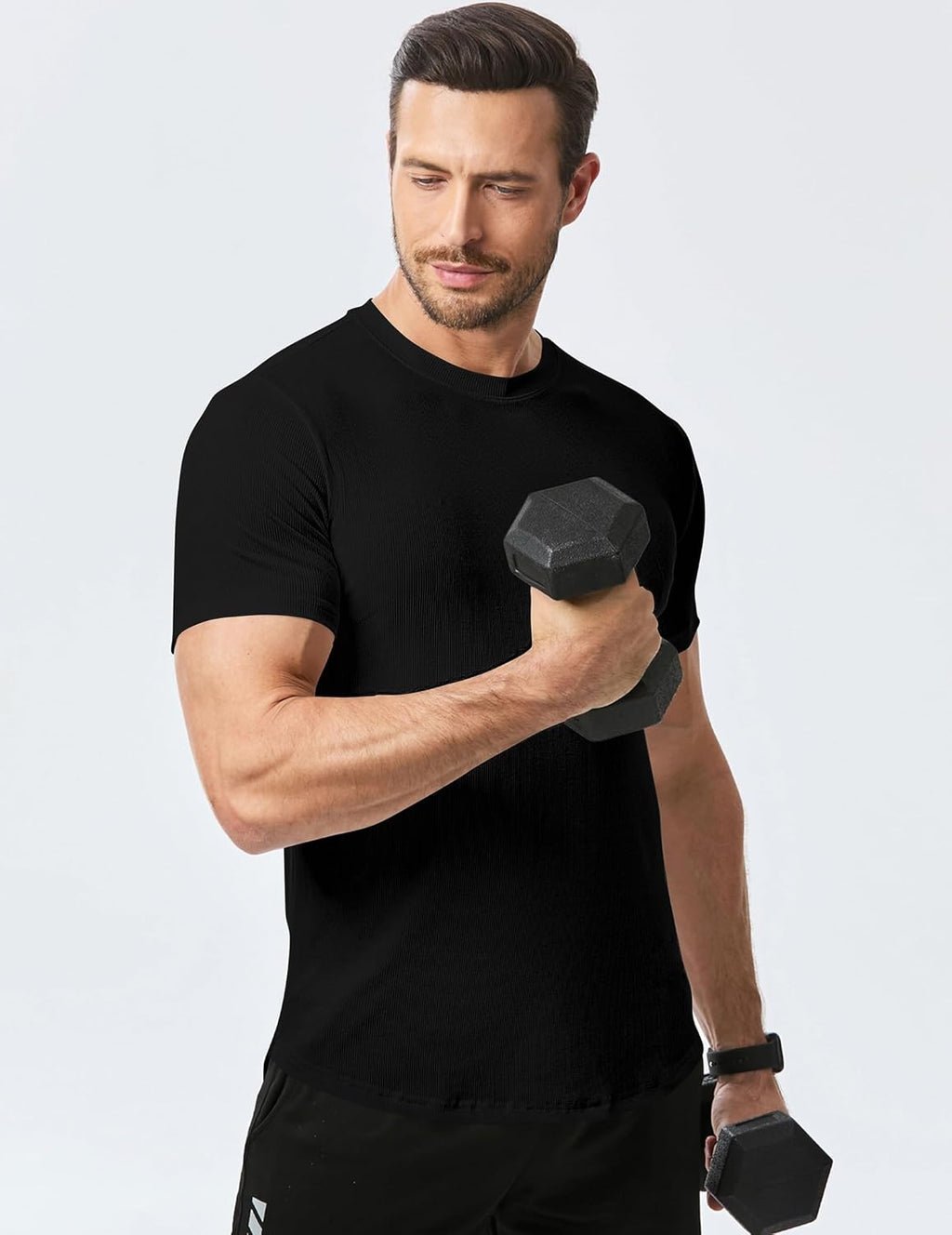 Norman T-Shirt Uomo – Tee-Shirt Slim Fit Stretch, Longline & Sport Estate